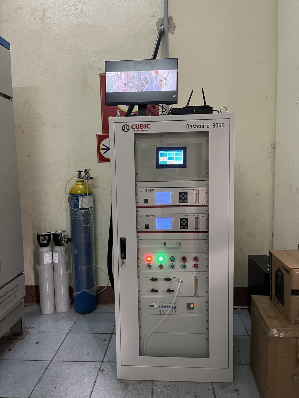 Trạm quan trắc khí thải ống khói nồi hơi Giấy Bãi Bằng